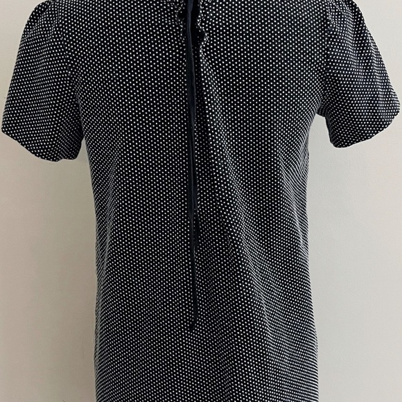 Courreges cotton polka dot mini dress tunic casual preppy chic French luxury - Picture 4 of 8